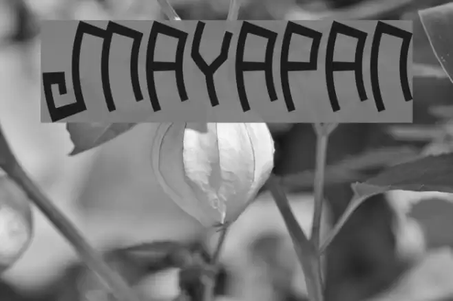 Mayapan Font examples