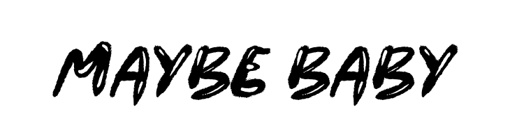 Maybe Baby  font caratteri gratis