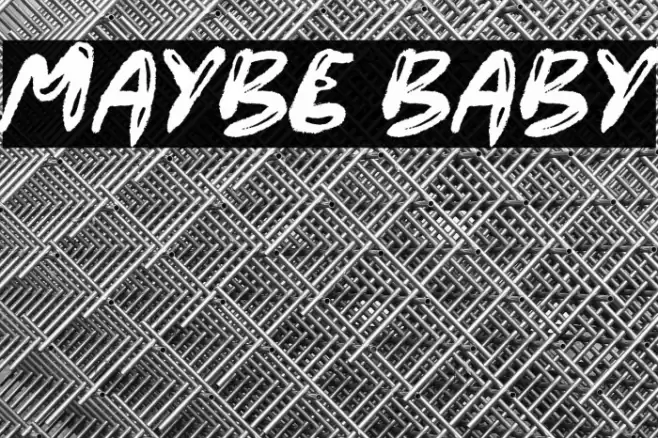 Maybe Baby 字体 examples