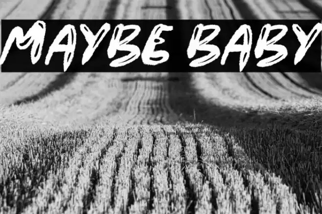 Maybe Baby 字体 examples