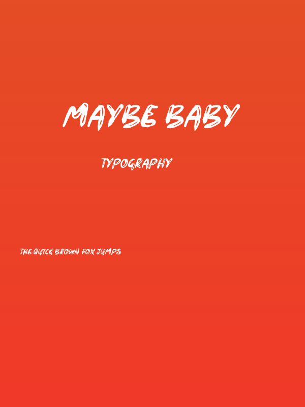 Maybe Baby Poster