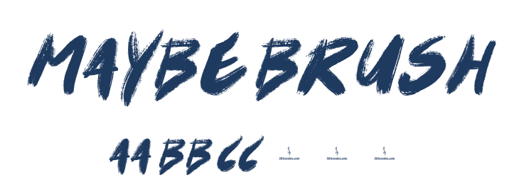 Maybe Brush Font Preview