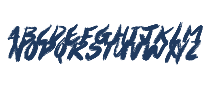 Maybe Brush Uppercase