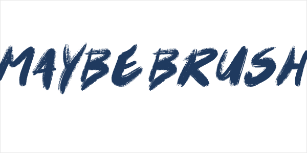 Maybe Brush Logo