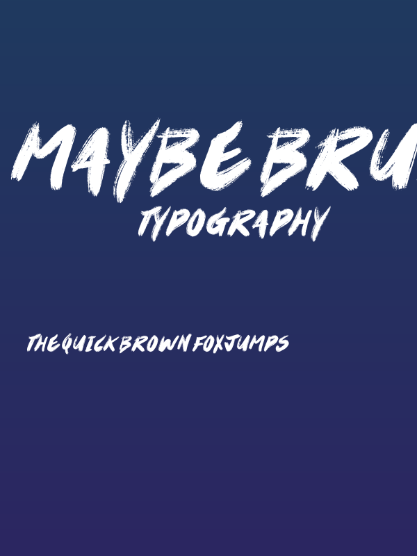 Maybe Brush Poster