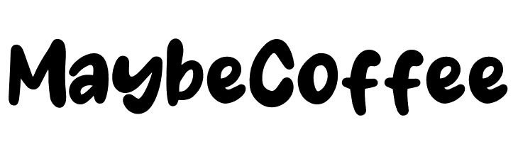 Maybe Coffee  les polices de caractères gratuit tlcharger