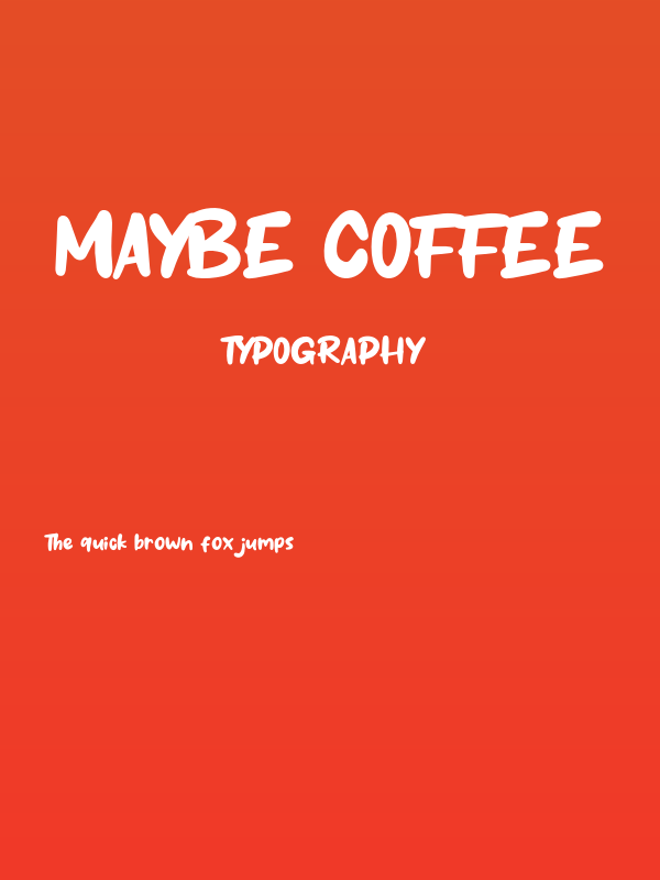 Maybe Coffee Poster