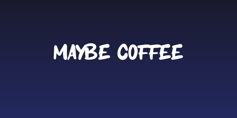 Maybe Coffee Social Header