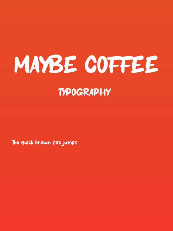 Maybe Coffee Poster
