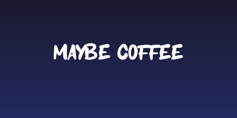Maybe Coffee Social Header