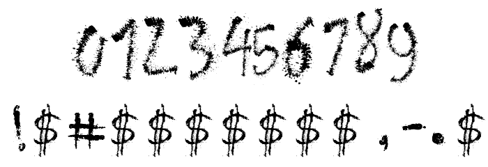 Maybe Pollock Font OTHER CHARS