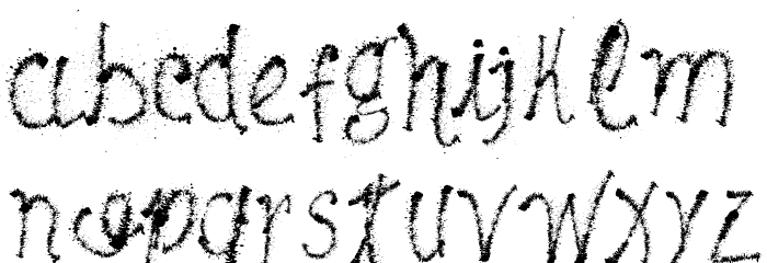 Maybe Pollock Font LOWERCASE