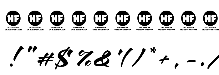 Maybe one Day DEMO Font OTHER CHARS
