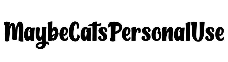 MaybeCatsPersonalUse  フリーフォントのダウンロード