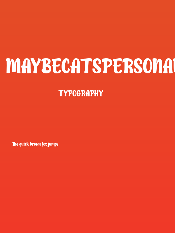 MaybeCatsPersonalUse Poster