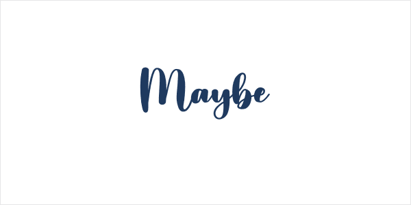 Maybe Logo