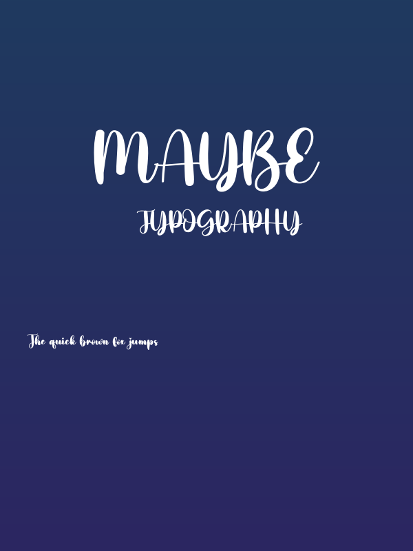 Maybe Poster