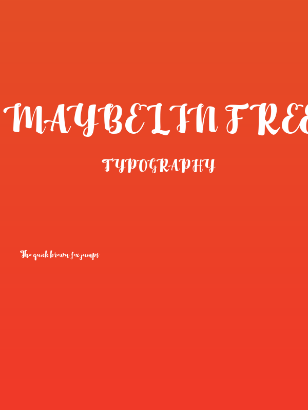 Maybelin FREE Poster