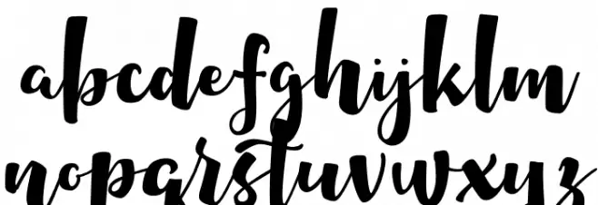 Maybelin FREE फ़ॉन्ट लोअरकेस