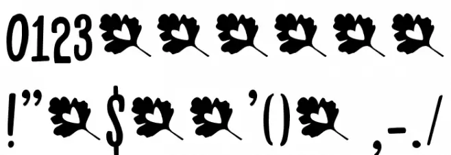 Mayblossom DEMO Regular Font OTHER CHARS