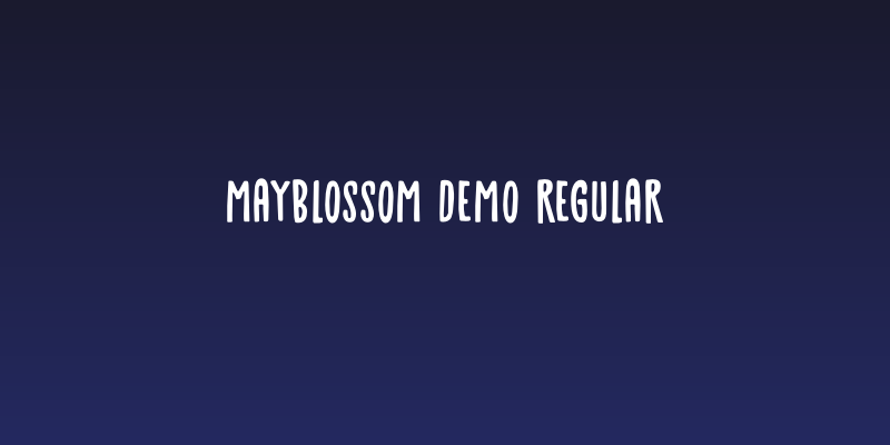 Mayblossom DEMO Regular Social Header