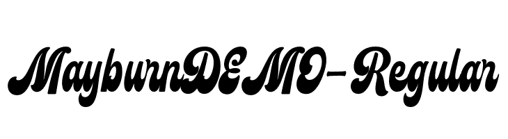 Mayburn DEMO-Regular  font caratteri gratis