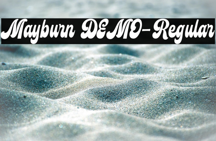 Mayburn DEMO-Regular Example 1