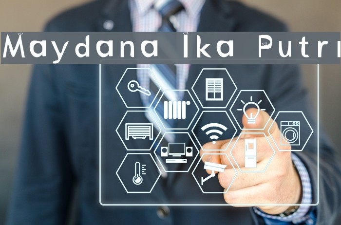 Maydana Ika Putri Font examples