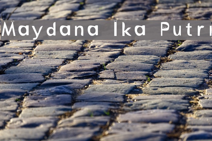 Maydana Ika Putri Font examples