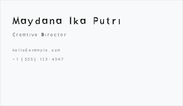 Maydana Ika Putri Business Card