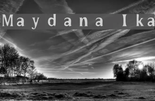 Maydana Ika Font examples