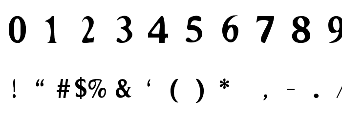 MaydanaI Font OTHER CHARS