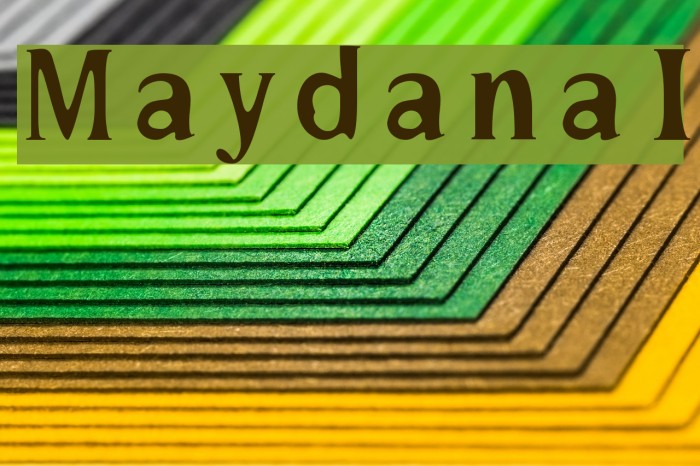 MaydanaI Font examples