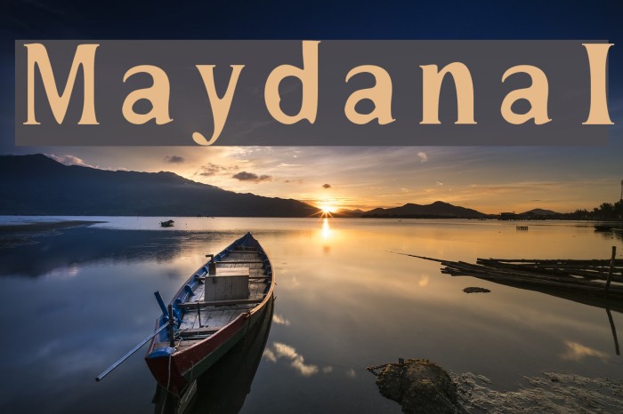 MaydanaI Font examples