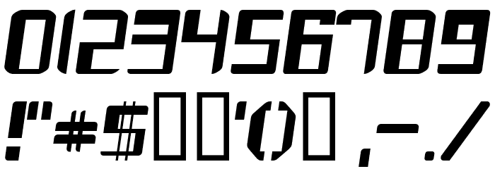 Mayday Italic Font OTHER CHARS