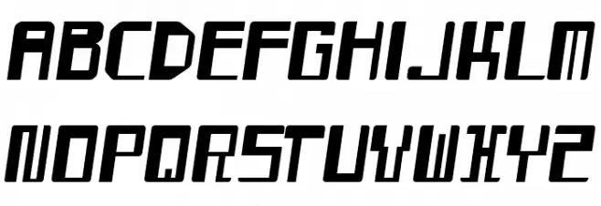 Mayday Italic Schriftart Groß