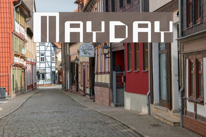 Mayday Font examples