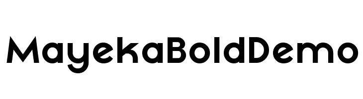 Mayeka Bold Demo  नि: शुल्क फ़ॉन्ट्स डाउनलोड