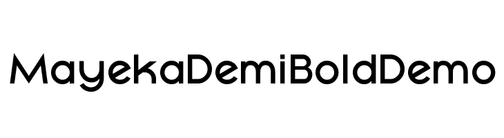 Mayeka Demi Bold Demo  Frei Schriftart Herunterladen