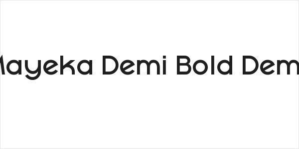Mayeka Demi Bold Demo Logo