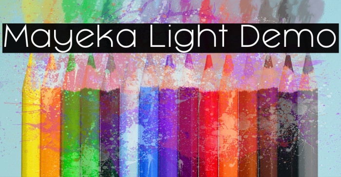 Mayeka Light Demo Font examples