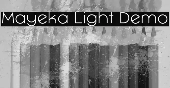 Mayeka Light Demo Font examples