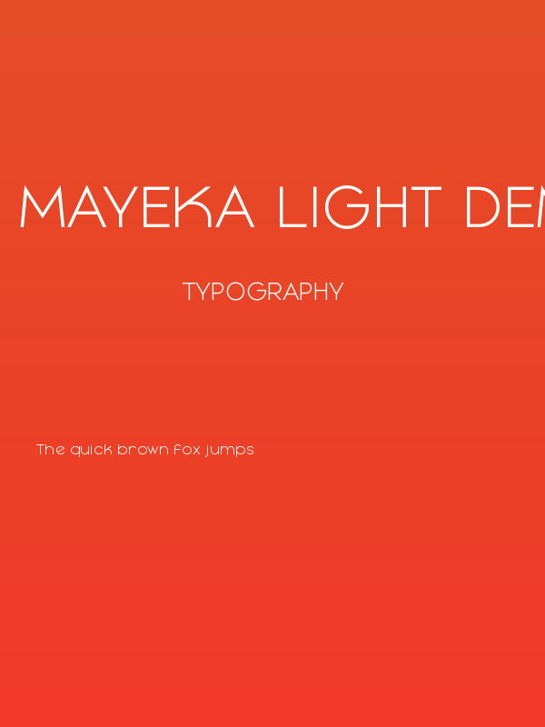 Mayeka Light Demo Poster