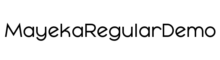 Mayeka Regular Demo  Fuentes Gratis Descargar