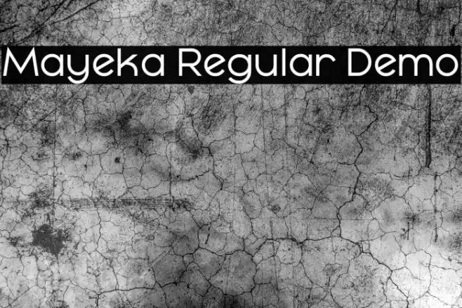Mayeka Regular Demo Font examples