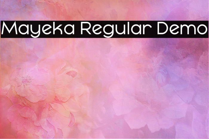 Mayeka Regular Demo Example 3