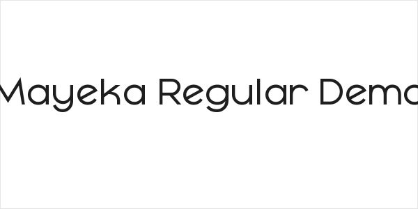 Mayeka Regular Demo Logo