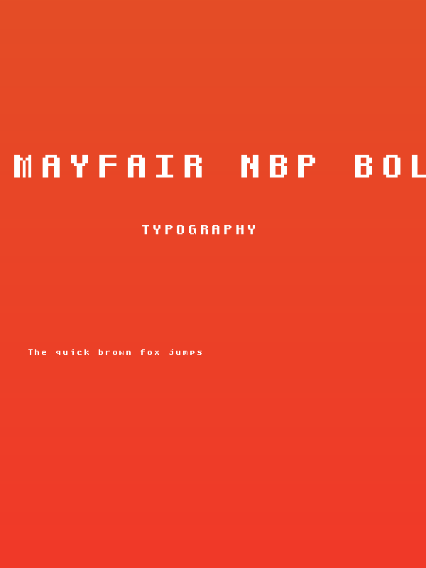 Mayfair NBP Bold Poster