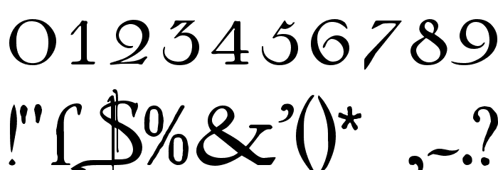 Mayflower Antique Font OTHER CHARS