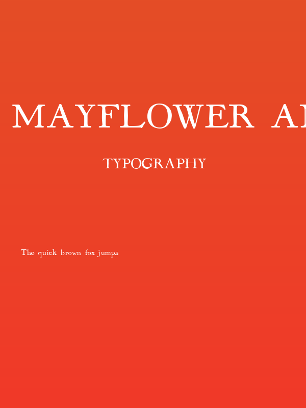 Mayflower Antique Poster